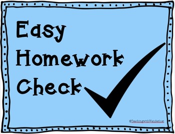 you can check your homework