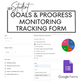 Easy IEP Goals & Progress Monitoring Tracking: Google Forms