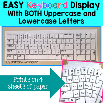 Preview of Easy Keyboard Display with Upper and Lowercase Letters