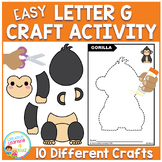 Easy Letter G Craft Activity Cut and Paste Fine Motor Skills