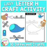 Easy Letter H Craft Activity Cut and Paste Fine Motor Skills