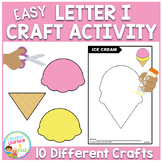 Easy Letter I Craft Activity Cut and Paste Fine Motor Skills