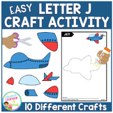 Easy Letter J Craft Activity Cut and Paste Fine Motor Skills