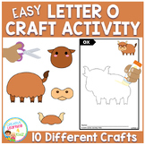 Easy Letter O Craft Activity Cut and Paste Fine Motor Skills