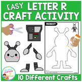 Easy Letter R Craft Activity Cut and Paste Fine Motor Skills