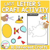 Easy Letter S Craft Activity Cut and Paste Fine Motor Skills