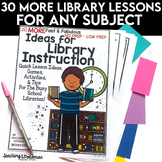 Easy Ideas for Elementary Library Lesson Plans