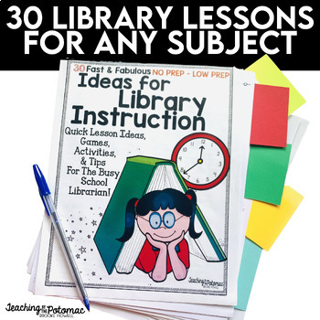 Preview of Engaging Activities for Elementary Library Lesson Plans