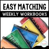 Easy Matching Weekly Workbooks