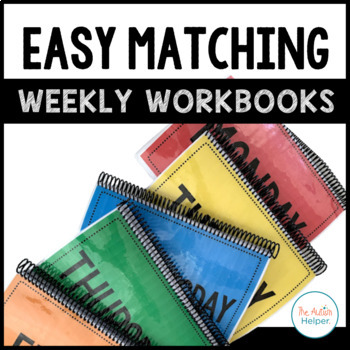 Preview of Easy Matching Weekly Workbooks