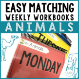 Easy Matching Weekly Workbooks - Animal Edition