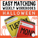 Easy Matching Weekly Workbooks - Halloween Edition