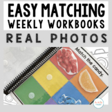Easy Matching Weekly Workbooks - Real Photos