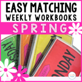 Easy Matching Weekly Workbooks - Spring Edition