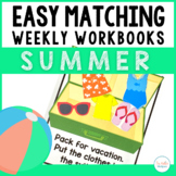 Easy Matching Weekly Workbooks - Summer Edition