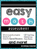 Easy Math Assessment (1st, 2nd, or Special Edcuation)