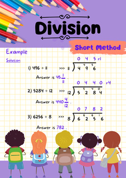 Preview of Easy Math - How to do short division