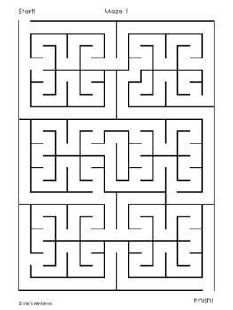 easy mazes vol 1 10 printable mazes pdf by tim s printables