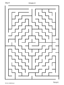 easy mazes vol 1 10 printable mazes pdf by tim s printables