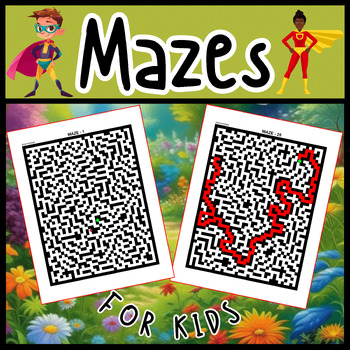 Preview of Easy Mazes for kids