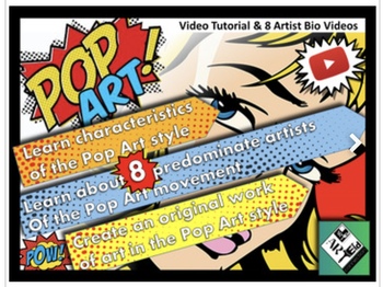 Preview of Easy Middle School Lesson: Giant PopArt Snacks Google Slides