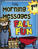 First Grade Fall Morning Messages