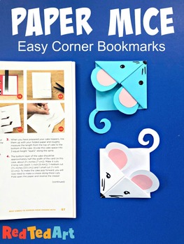Paper Heart Craft - Easy Heart Origami Bookmarks (simple STEAM Valentines)