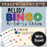 Music Bingo - Remote Learning Melody Matching Game with So