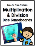 Easy, No Prep, Multiplication and Division Dice Games