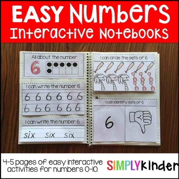 Preview of Easy Numbers Interactive Notebook
