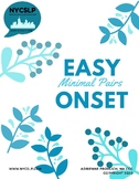 Easy Onset Minimal Pairs for Voice and Fluency FREE