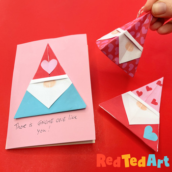 Paper Heart Craft - Easy Heart Origami Bookmarks (simple STEAM
