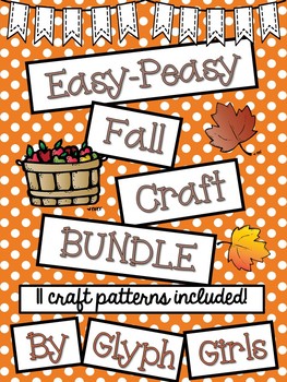Preview of Easy-Peasy Fall Craft BUNDLE