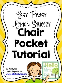 Preview of Chair Pocket Tutorial Free Pattern for Sewing