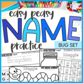 Preview of Name Activities for PreK, Kindergarten, and Preschool - Bug Themed Name Practice