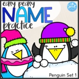 Easy Peasy Name Practice ● PENGUIN SET 1 ● PreK, Preschool