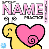 Easy Peasy Name Practice | Valentine's Theme | PreK Presch