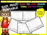 Easy, Peasy Printables: I know Letter Sounds Color, Cut and Paste