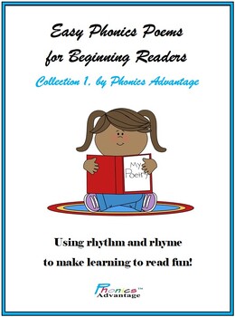 Preview of Easy Phonics Poems for Beginning Readers, Collection 1, by Phonics Advantage