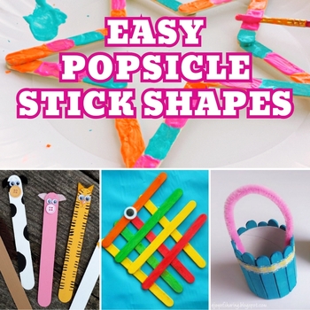 Preview of Easy Popsicle Stick Shapes