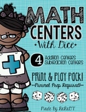 Math Centers With Dice! {Addition & Subtraction Pack}