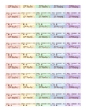 Easy Print IEP Stickers for Planners - Rainbow Florals