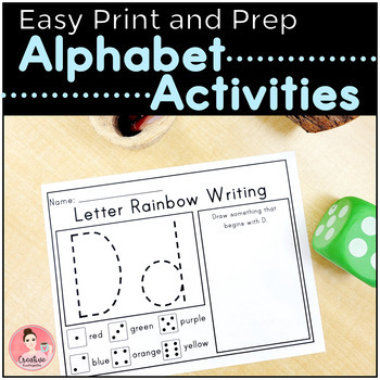 Easy Print and Prep Letter Formation and Phonics Activities for ...