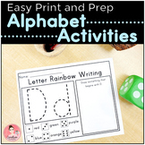 Easy Print and Prep Letter Formation and Phonics Activitie
