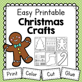 Easy Printable Christmas Crafts: Christmas Tree, Gingerbre