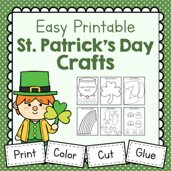 Preview of Printable St. Patrick's Day Crafts | Easy Printable Crafts