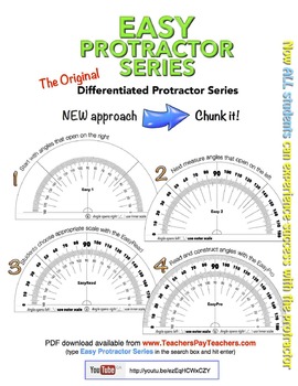 Preview of Easy Protractor Series - the original differentiated protractors set