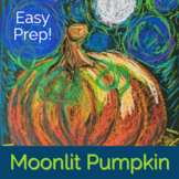 Easy Pumpkin Fall Art Project Oil Pastel