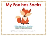Easy Reader Printable Book - My Fox has Socks - by GBK