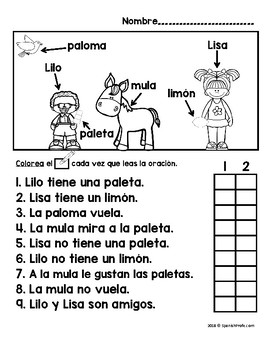 Easy Reader pages in Spanish (Lectura facil en español) by Spanish Profe